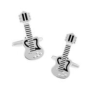 Gemelli della Chitarra di qualità 1 Gemelli d'Argento Gemelli della Chitarra dei Gemelli del Regalo delle Donne di Affari dei Gemelli del Regalo delle Donne Attractive Design