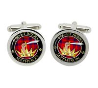 Gemelli Dello Scottish Clan Matheson In Scatola In Cromo