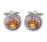Gemelli Dello Stemma Di King’s Crown In Scatola Cromata