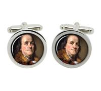 Gemelli Di Benjamin Franklin In Scatola Di Cromo