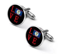 Gemelli divertenti per uomo, accessori per camicie, per lavoro e matrimonio, Belize Lover Fashion Cufflinks