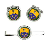 Gemelli E Clip Cravatta Set 1st (Southern) Brigade (Irish Army)