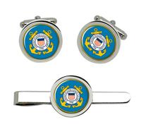 Gemelli E Clip Per Cravatta United States Coast Guard Set