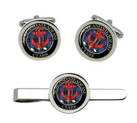 Gemelli E Fermacravatta Clark Scottish Clan Set