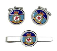 Gemelli e Fermacravatta Scottish Air Traffic Control Centre RAF Argento Set