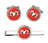 Gemelli E Fermacravatta Set Brigata Artiglieria HQ South West British Army