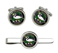 Gemelli E Fermacravatta Set Clan Scottish Campbell Of Cawdor