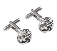 Gemelli eleganti per design french twist cavo elegante (argento)