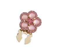Gemelli eleganti rotondi floreali da uomo Accessori per camicie eleganti in metallo Abiti formali per incontri aziendali e sociali Gemelli a tema naturale per uomo Donna