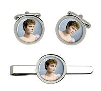 Gemelli Empress Alexandra of Hesse Cufflinks E Fermacravatta Set