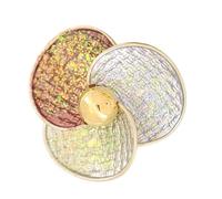 Gemelli floreali alla moda realizzati in robusto Kirsite con bottone europeo standard da 3 mm per maniche da uomo per matrimonio gemelli, One Size, come descritto, come descritto