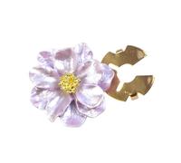Gemelli floreali in lega Cover per bottoni a forma perlato Clip per abbigliamento Accessori decorativi per camicie uniformi Uomo Donna Copri bottoni Gioielli