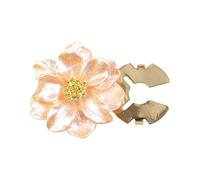 Gemelli floreali in lega Cover per bottoni a forma perlato Clip per abbigliamento Accessori decorativi per camicie uniformi Uomo Donna Copri bottoni Gioielli