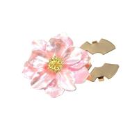 Gemelli floreali in lega Cover per bottoni a forma perlato Clip per abbigliamento Accessori decorativi per camicie uniformi Uomo Donna Copri bottoni Gioielli