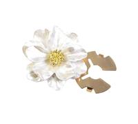 Gemelli floreali in lega Cover per bottoni a forma perlato Clip per abbigliamento Accessori decorativi per camicie uniformi Uomo Donna Copri bottoni Gioielli