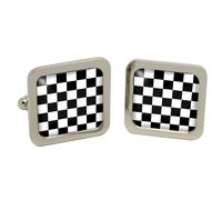Gemelli Gemelli Chequered Masonic Re Re Square Casa Re Re Chrome Scatola