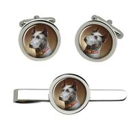 Gemelli Great Dane Di Carl Reichart Set Gemelli E Ferma Cravatta