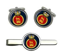 Gemelli HMS Royal Sovereign Royal Navy Eclip Di Cravatta Set
