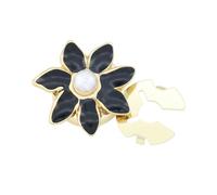 Gemelli in lega di zinco con perla con fiore smaltato a sette petali, per camicie formali e abbigliamento da lavoro, accessori per abiti formali, One Size, come descritto, come descritto
