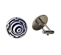 Gemelli in vetro Immagine ottica Illusione Foto Fatti A Mano Gemelli Occhi Gemelli Inganno Gemelli Cartoni ottici, Gemelli personalizzati, 2.5, Bronzo, Cristallo, Vetro,