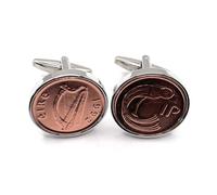 Gemelli irlandesi con moneta da 1 pence irlandese del 1992 per 34° compleanno/anniversario - Gemelli irlandesi da una pence dal 1982 per un 44° compleanno