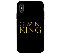 Gemelli King per compleanni da maggio a giugno zodiaco Gemelli Custodia per iPhone X/XS