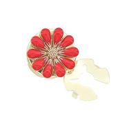 Gemelli Kirsite alla moda con robusta finitura smaltata multicolore margherite Boutonniere borchie adatti per tutte le stagioni in lega di metallo abito camicia borchie, One Size, come descritto, come