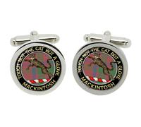 Gemelli Mackintosh Scottish Clan In Confezione Cromata In Scatola
