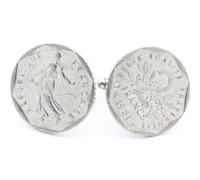 Gemelli Moneta Autentico " Francia " 2 Franchi Seminatrice