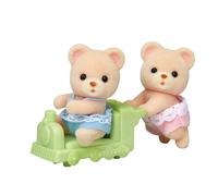 Gemelli orso Sylvanian Families KU-69 con passeggino Calico Critters dal...