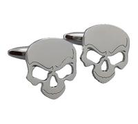 Gemelli per camicia Designg elegante Cranio Skull, Gemelli For Gli Uomini, Colore Argento Collegamenti Di Polsino