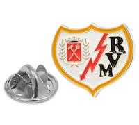 Gemelli per camicia e spilla con risvolto del Rayo Vallecano di Madrid smaltato a colori, 20 x 15 mm, unica, Ottone, Non è una pietra preziosa,