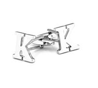 Gemelli per papà, set di gemelli in argento, lettera K, per camicie da smoking