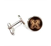 Gemelli per polsini camicia, Angelo Gemelli Anello Stellato Entanglement Quantistico Regalo Fortuna Amico, Dodici Segni Zodiacali Versatili Segni, Fibbia Per Polsino Personalizzata, Accessorio Per Cam