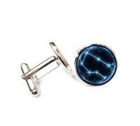 Gemelli per polsini camicia, Aura Dell'Universo Gemelli Intreccio Quantistico Fortuna Regalo Amico, Dodici Segni Zodiacali Versatili, Fibbia Da Polso Personalizzata, Accessorio Per Camicia Regalo Per