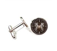 Gemelli per polsini camicia, Ballo Gemelli Angelo Galassia Topologia Stella Fortuna Regalo Amico, Dodici Segni Zodiacali Versatili, Fibbia Per Polsino Personalizzata, Accessorio Per Camicia Regalo Per