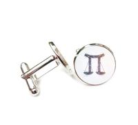 Gemelli per polsini camicia, Bilancia Bilancia Simbolo Stella Novità Entanglement Quantistico, Dodici Segni Zodiacali Bilancia, Fibbia Per Polsino, Accessorio Per Camicia Regalo Per Contabile Capo Af