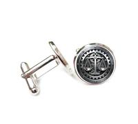 Gemelli per polsini camicia, Bilancia Con Ingranaggio, Novità, Stile Heavy Metal, Dodici Segni Zodiacali Della Bilancia, Fibbia Per Polsino, Accessorio Per Camicia, Regalo Per Contabile, Capo, Affari