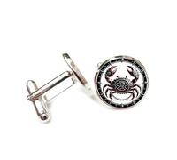 Gemelli per polsini camicia, Catena A Forma Di Granchio, Punk, Meccanico, Heavy Metal, Segni Zodiacali Del Cancro, Fibbia Per Polsino, Accessorio Per Camicia, Regalo Per Contabile, Capo, Affari, Matri