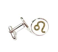 Gemelli per polsini camicia, Circuito Stampato Con Chip In Bronzo A Forma Di Totem Con Simbolo Del Leone, Dodici Segni Zodiacali Del Leone, Fibbia Personalizzata Per Polsino, Accessorio Per Camicia, R