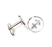 Gemelli per polsini camicia, Freccia Di Metallo Stella Splendente Scienza Cielo Topologia, Sagittario Dodici Segni Zodiacali, Fibbia Per Polsino Personalizzata, Accessorio Per Camicia Regalo Per Conta