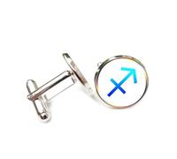 Gemelli per polsini camicia, Fresco Totem Diffrazione Spettrale, Sagittario Dodici Segni Zodiacali, Fibbia Per Polsino Personalizzata, Accessorio Per Camicia Regalo Per Contabile Capo Affari Matrimoni