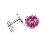 Gemelli per polsini camicia, Gemelli Angelo Nebulosa Cyber Neon Fortuna Amico Regalo, Gemelli Dodici Segni Zodiacali, Fibbia Da Polsino Personalizzata, Accessorio Per Camicia Regalo Per Contabile