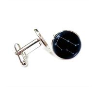 Gemelli per polsini camicia, Gemelli Linea Pianeta Aura Diffrazione Fortuna Amico Regalo, Dodici Segni Zodiacali Versatili, Fibbia Da Polsino Personalizzata, Accessorio Per Camicia Regalo Per Padre Ma