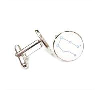 Gemelli per polsini camicia, Gemelli Linea Stella Aura Diffrazione Fortuna Regalo Amico, Versatile Dodici Segni Zodiacali, Fibbia Per Polsino Personalizzata, Accessorio Per Camicia Regalo Per Padre Ma