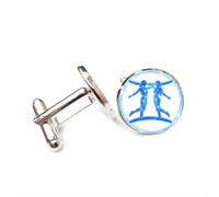Gemelli per polsini camicia, Gemelli Personaggi Cibernetica Proiezione Portafortuna Amico Regalo, Dodici Segni Zodiacali Versatili, Fibbia Per Polsino Personalizzata, Accessorio Per Camicia Regalo Per