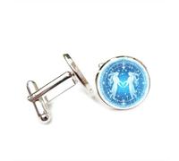 Gemelli per polsini camicia, Gemelli Personaggi Proiezione Graduale Portafortuna Amico Regalo, Versatile Dodici Segni Zodiacali, Fibbia Da Polso Personalizzata, Accessorio Per Camicia Regalo Per Padre