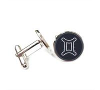 Gemelli per polsini camicia, Gemelli Scudo In Metallo Difetto Arte Fortuna Regalo Amico, Versatile Dodici Segni Zodiacali, Fibbia Per Polsino Personalizzata, Accessorio Per Camicia Regalo Per Padre Ma