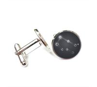 Gemelli per polsini camicia, Gemelli Stella Linea Opaca Diffrazione Fortuna Amico Regalo, Dodici Segni Zodiacali Versatili, Fibbia Da Polsino Personalizzata, Accessorio Per Camicia Regalo Per Padre Ma
