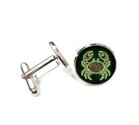 Gemelli per polsini camicia, Giunti Di Linea Del Totem Del Granchio, Stile Del Circuito Stampato, Dodici Segni Zodiacali Del Cancro, Fibbia Per Polsino, Accessorio Per Camicia, Regalo Per Contabile, C